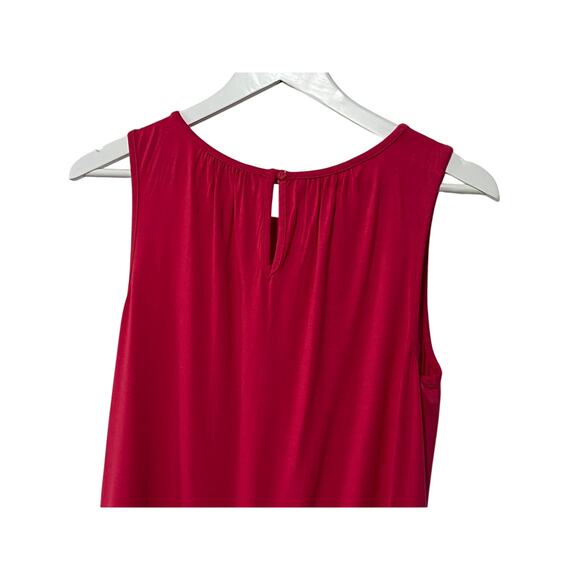 LIVERPOOL TOP WOMENS SMALL A-LINE SLEEVELESS KNIT PINK PUNCH NEW - Picture 9 of 12
